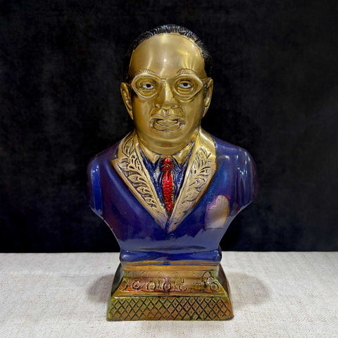 10.5 Inch Dr. Bheem Rao Ambedkar Figurine, A Revered Representation of Dr. Ambedkar, The Architect of the Indian Constitution. Expertly Crafted in Premium Brass, This Statue Honors His Legacy and Contributions to Equality, Justice, and Empowerment. Perfect for Display in Homes, Offices, and Public Spaces to Inspire Respect and Social Change. India’s Largest Pooja Accessories Brand – www.satvikworld.com