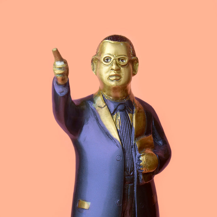 11.8 Inch Majestic Bheem Rao Ambedkar Idol - Standing Tall for Equality – Exquisite Brass Statue of Dr. Bheem Rao Ambedkar, Handcrafted with Intricate Detailing. This 11.8-inch idol captures the dignity and respect of the social reformer. Ideal for Display in Homes, Offices, or Public Spaces, Celebrating His Contribution to Equality and Justice. A Perfect Piece for Admiring His Legacy and Inspiring Future Generations | India’s Largest Pooja Accessories Brand – www.satvikworld.com