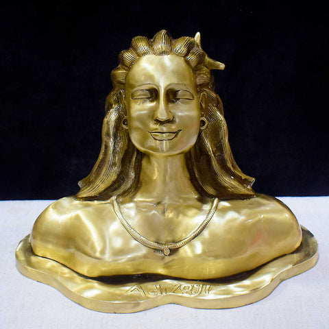 11 Inch Brass Adiyogi Statue for Home Temple Decor and Meditation Space – A beautifully crafted statue of Adiyogi, ideal for enhancing spiritual ambiance and meditation practices. Perfect for your home or temple. India’s Largest Pooja Accessories Brand – www.satvikworld.com