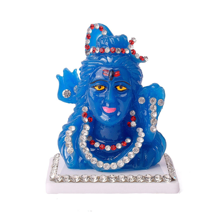 Marble Shiv (NeelKanth) Idol Puja Store Online Pooja Items Online Puja Samagri Pooja Store near me www.satvikworld.com