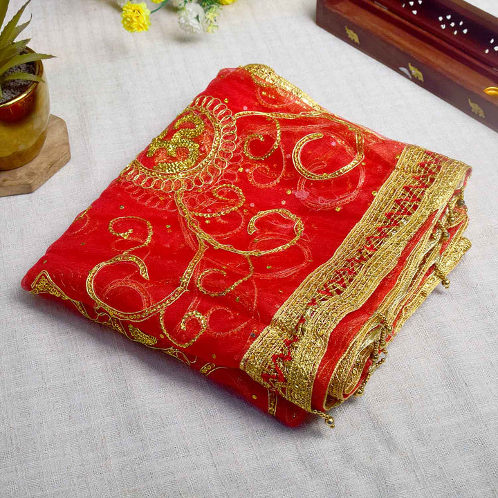 "Red and Gold Mata Chunri – 192 cm x 106 cm"
Enhance your pooja rituals and festive decor with this Pink and Gold Mata Chunri, measuring 192 cm x 106 cm. Adorned with golden floral patterns and diamond motifs, it is perfect for Devi pooja, mandir decoration, and festive ceremonies like Navratri and Diwali.
Shop now at satvikworld.com for authentic Indian pooja essentials across the USA.