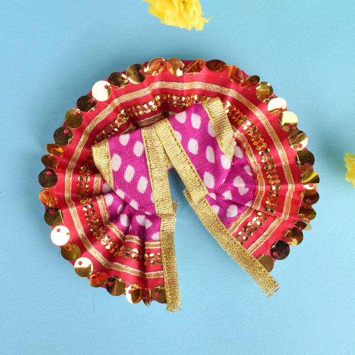 Exclusive handcrafted Laddu Gopal outfits in sizes 0 to 2, showcasing elegant and vibrant dresses perfect for Krishna idol decoration during festivals and poojas. India’s Largest Pooja Accessories Brand – www.satvikworld.com