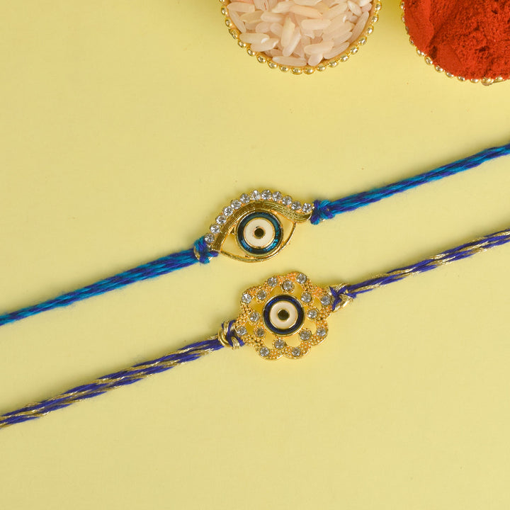 Set of 2 Traditional Rakhis for Brothers with Roli Chawal and Ram Sita Stickers – Raksha Bandhan Gift Pack. India’s Largest Pooja Accessories Brand - www.satvikworld.com