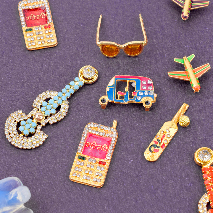 Set of 6 assorted toys for Laddu Gopal – perfect for enhancing pooja decor and festive altar arrangements. India’s Largest Pooja Accessories Brand – www.satvikworld.com