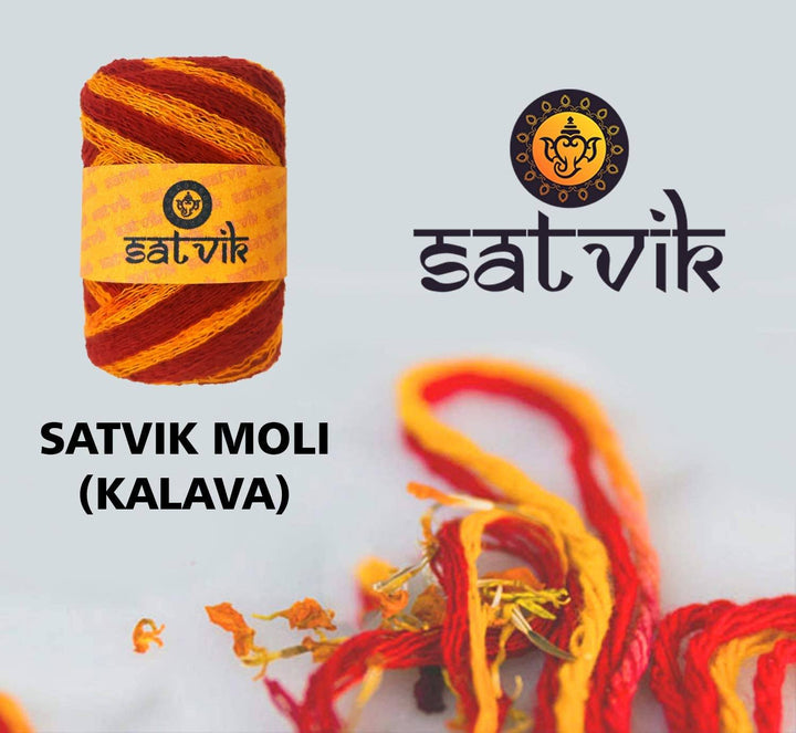 Pure Cotton Kalawa Thread (Mauli) Puja Store Online Pooja Items Online Puja Samagri Pooja Store near me www.satvikworld.com