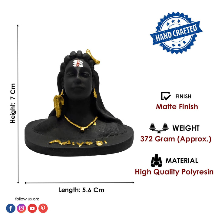 Adiyogi Car Dashboard (Small) Puja Store Online Pooja Items Online Puja Samagri Pooja Store near me www.satvikstore.in