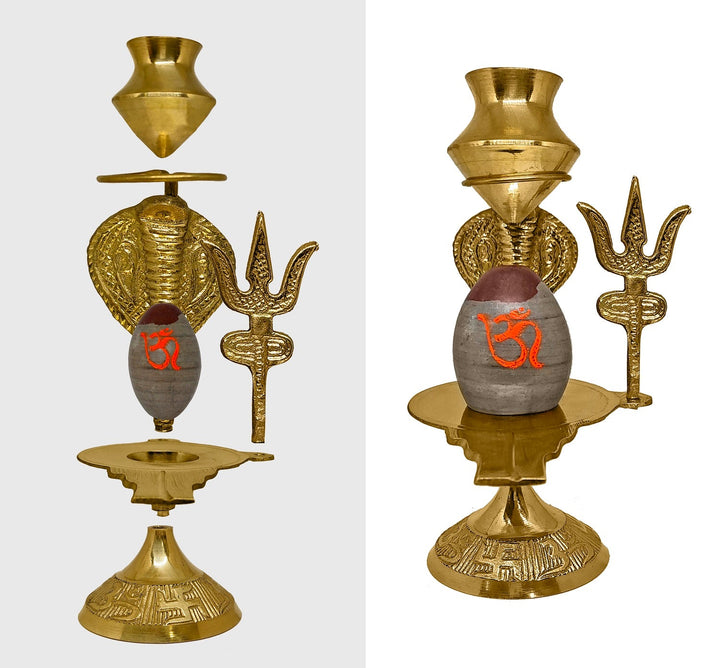 6 Inch Narmada Shivling Puja Store Online Pooja Items Online Puja Samagri Pooja Store near me www.satvikworld.com