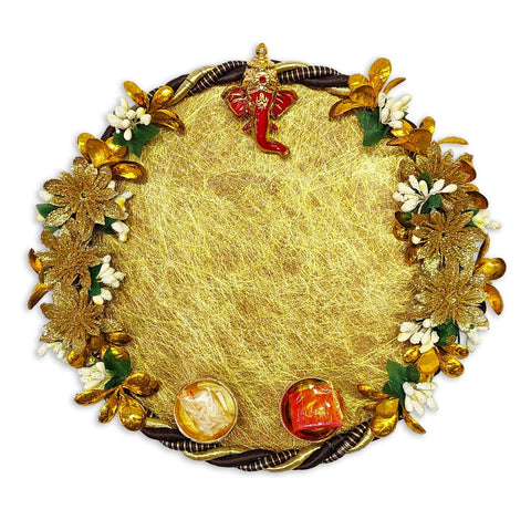 Stunning multicolor aarti thali with vibrant decorative patterns for festive pooja rituals and ceremonies India’s Largest Pooja Accessories Brand – www.satvikworld.com