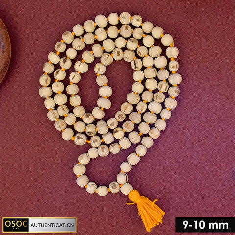100% Original Tulsi Kanthi Jap Mala with 9-10mm beads – traditional Hindu prayer rosary for chanting and meditation.India’s Premium Jap Mala Store - www.satvikworld.com