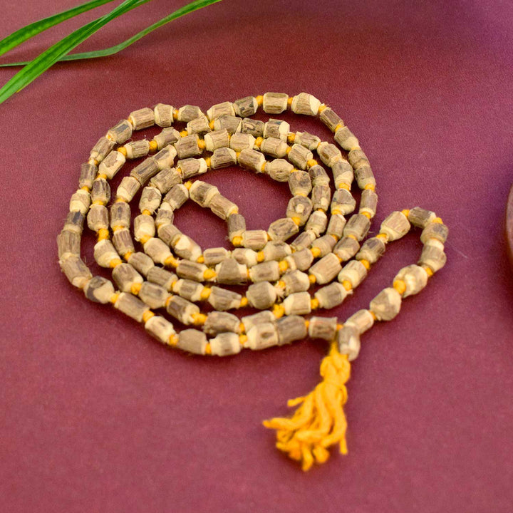 100% Pure Tulsi Jap Mala with 7mm beads, crafted for meditation, prayer, and spiritual practices. Perfect for chanting and enhancing devotion. India’s Largest Pooja Accessories Brand – www.satvikworld.com