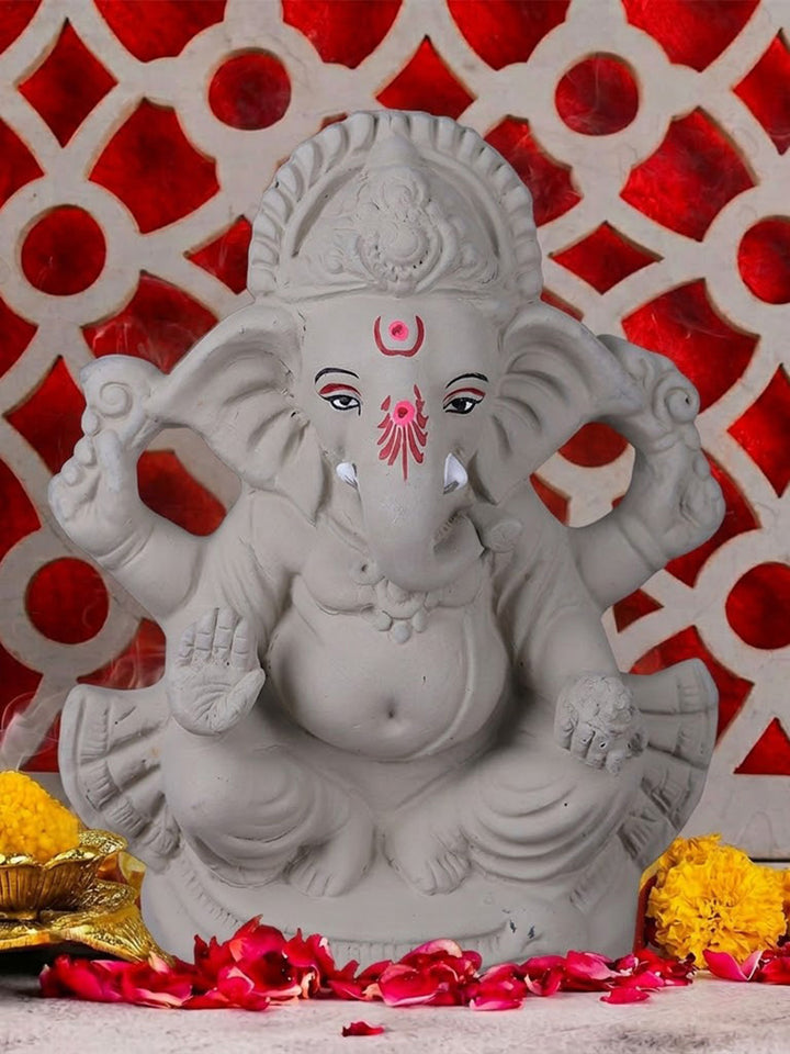 10 Inch Natural Eco-Friendly Ganesha Idol | India’s Largest Pooja Accessories Brand – www.satvikworld.com