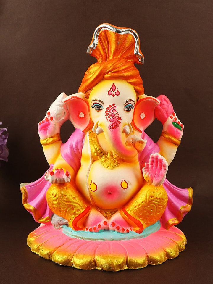 11.5 Inch Lambodara Eco-Friendly Ganesha Idol | India’s Largest Pooja Accessories Brand – www.satvikworld.com