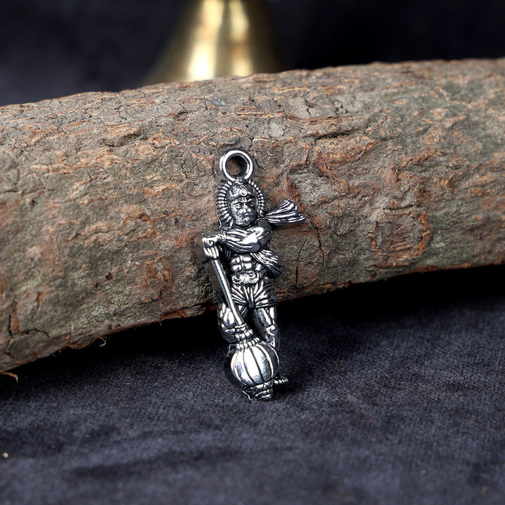 Silver Plated Hanuman Ji Pendant with Gadha for Strength, Protection, and Spiritual Devotion. India’s Largest Pooja Accessories Brand – www.satvikworld.com
