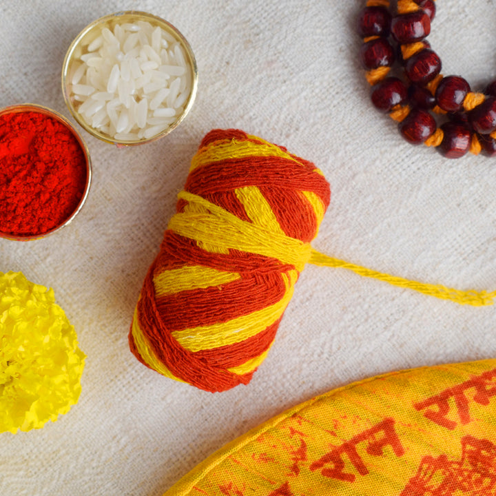 Pure Cotton Kalawa Thread (Mauli) Puja Store Online Pooja Items Online Puja Samagri Pooja Store near me www.satvikworld.com