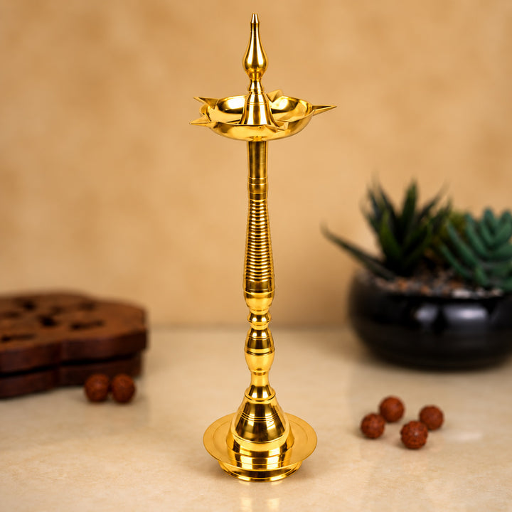 24 Inch Brass Kerala Diyac | India’s Largest Pooja Accessories Brand – www.satvikworld.com
