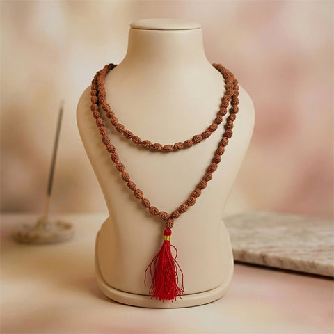 3 Mukhi Rudraksha mala natural Indo three face Rudraksha for purification. India’s Premium Rudraksha Jap Mala Brand - www.satvikworld.com