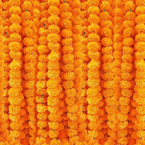 5 Feet Long Marigold Garland | India’s Largest Pooja Accessories Brand – www.satvikworld.com
