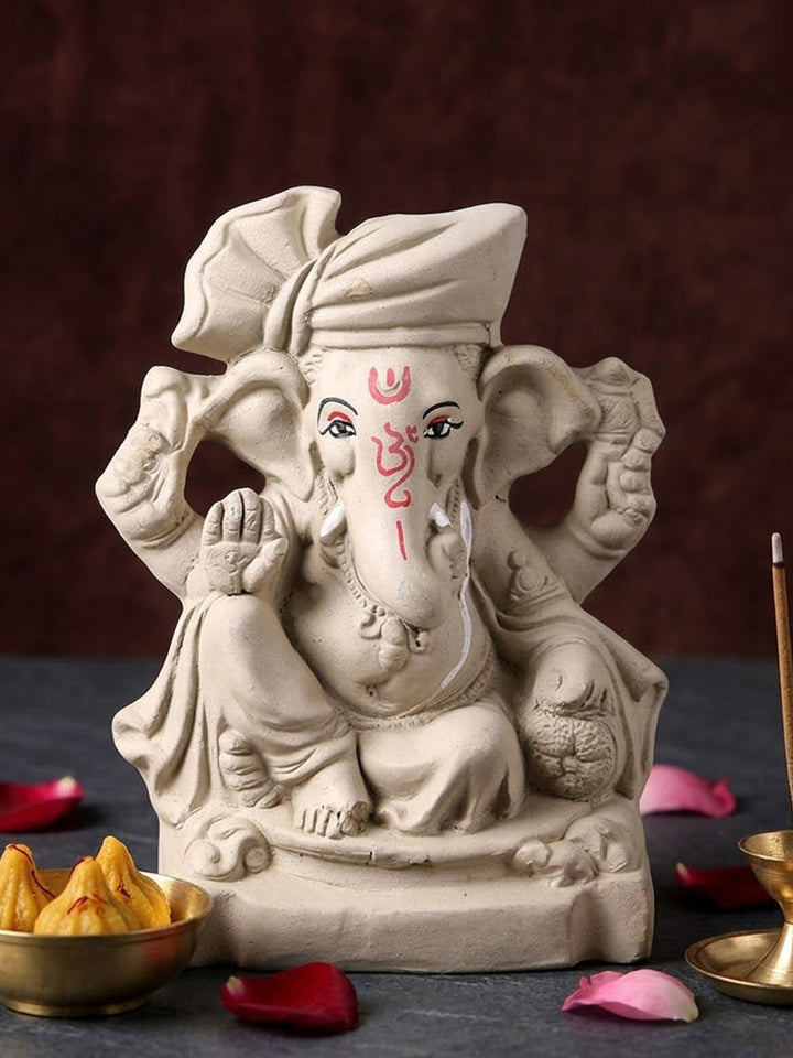 7 Inch Elegant Eco-Friendly Ganesha Idol | India’s Largest Pooja Accessories Brand – www.satvikworld.com