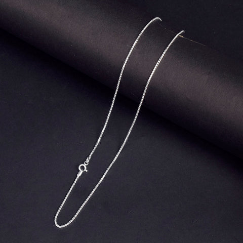 925 Pure Silver Square Link Shape Chain for Men and Women – India’s Largest Pooja Accessories Brand - www.satvikworld.com