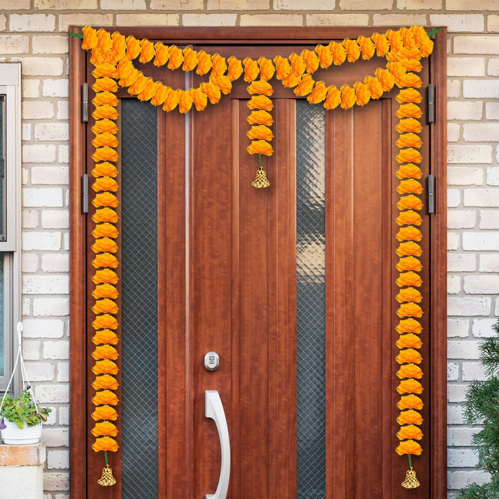  Artificial Marigold Flowers Garland | India’s Largest Pooja Accessories Brand – www.satvikworld.com
