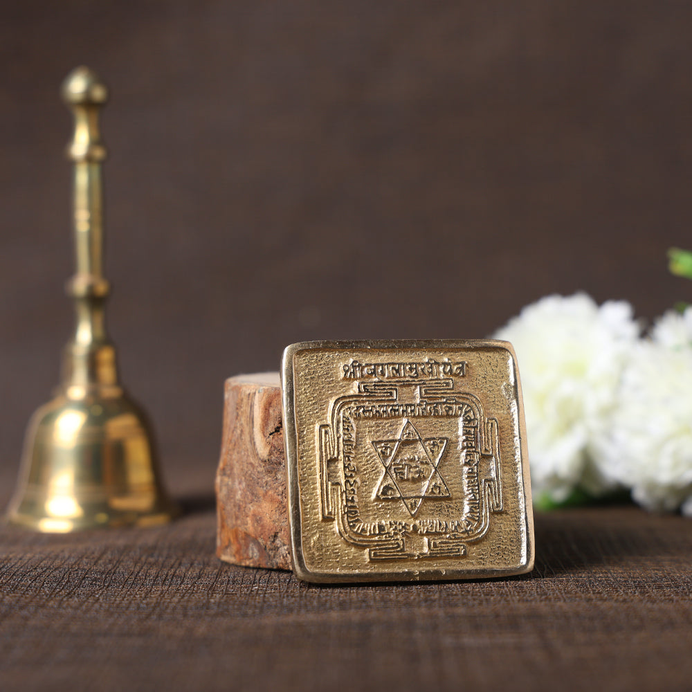 Asht Dhatu Baglamukhi Yantra for power, protection, success, and removal of obstacles for home or workplace. India’s Largest Pooja Accessories Brand – www.satvikworld.com