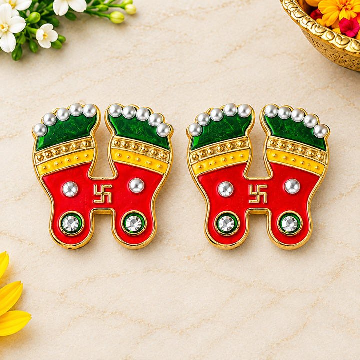  Beautiful Charan Paduka Set of 2 | India’s Largest Pooja Accessories Brand – www.satvikworld.com
