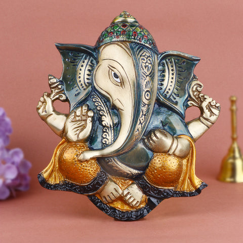 Brass Ganesh Wall Hanging | India’s Largest Pooja Accessories Brand – www.satvikworld.com