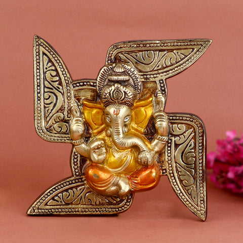 Brass Ganesh Wall Hanging | India’s Largest Pooja Accessories Brand – www.satvikworld.com