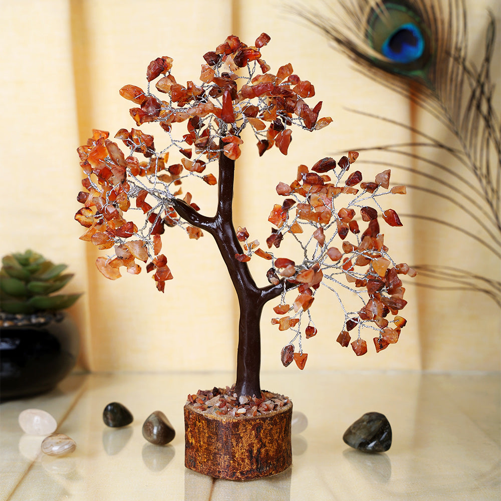Carnelian Crystal Healing Tree for Energy, Confidence, Motivation, Creativity and Positive Vibrations Home Decor.India’s Largest Pooja Accessories Brand – www.satvikworld.com