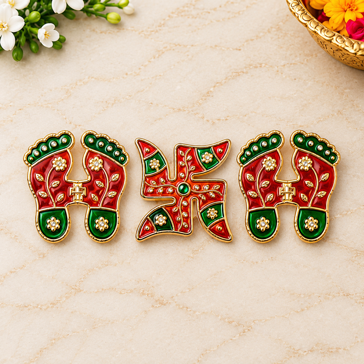Charan Paduka and Swastik | India’s Largest Pooja Accessories Brand – www.satvikworld.com
