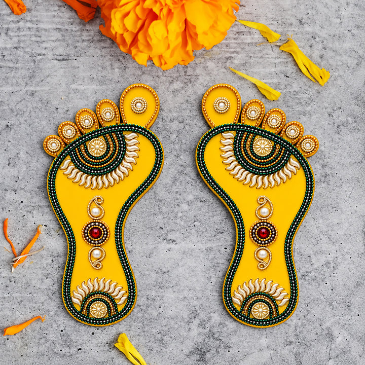 Charan Paduka sticker  | India’s Largest Pooja Accessories Brand – www.satvikworld.com