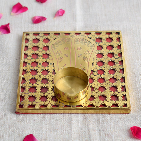 Charan Tea Light Candle Holder | India’s Largest Pooja Accessories Brand – www.satvikworld.com
