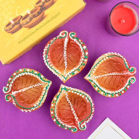 Clay Creations Enchanting Diyas | India’s Largest Pooja Accessories Brand – www.satvikworld.com
