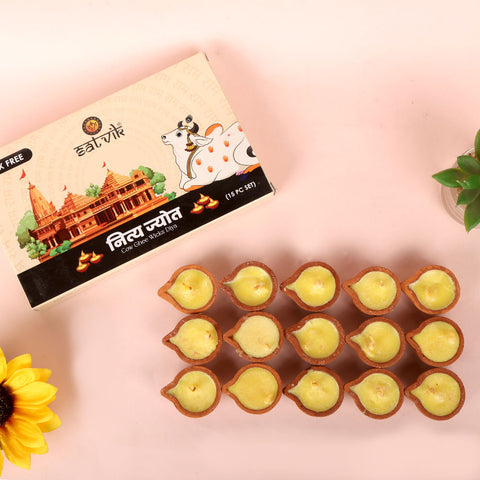 Cow Ghee Diya (Nitya Jyot) | India’s Largest Pooja Accessories Brand – www.satvikworld.com
