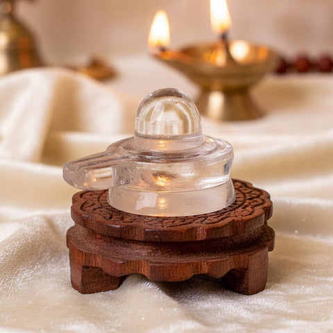 Crystal Shivling for Worship – Pure Sphatik Shiva Lingam 8 Gram – India’s Largest Pooja Accessories Brand – www.satvikworld.com