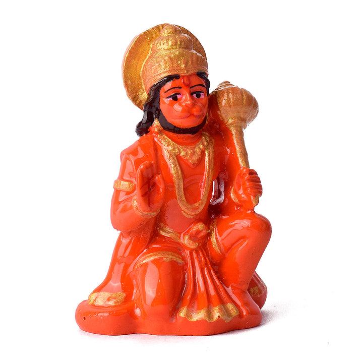 Sitting Hanuman Idol Puja Store Online Pooja Items Online Puja Samagri Pooja Store near me www.satvikworld.com