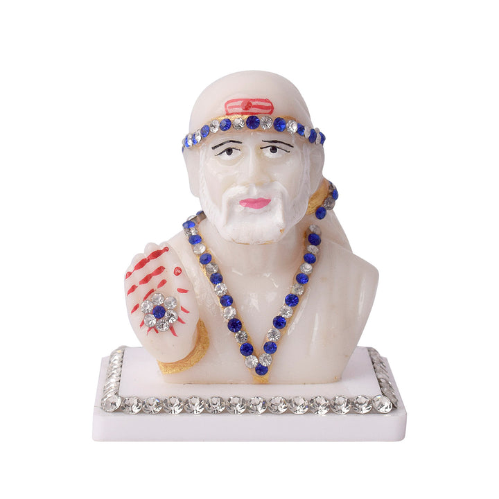 Marble Shirdi Sai Idol Puja Store Online Pooja Items Online Puja Samagri Pooja Store near me www.satvikworld.com