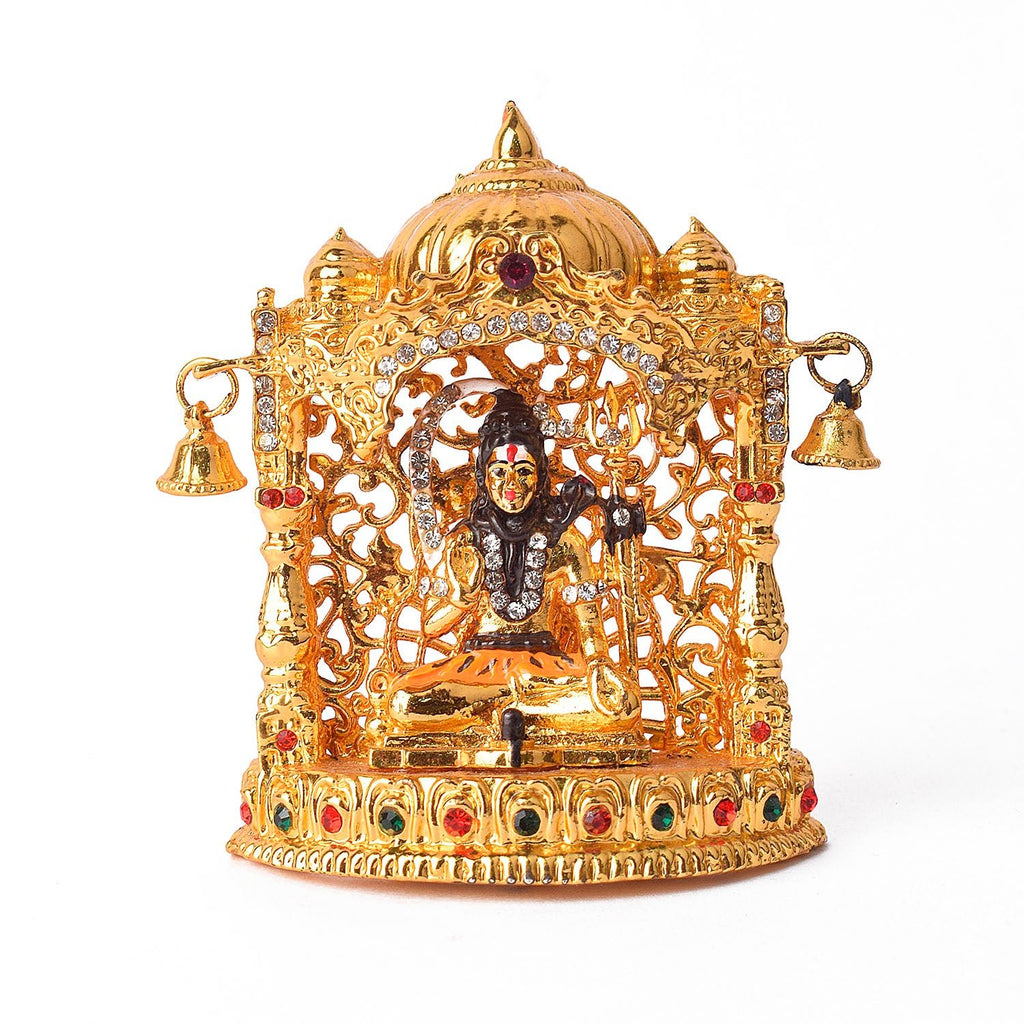 Metal Shiv Mandir Idol Puja Store Online Pooja Items Online Puja Samagri Pooja Store near me www.satvikworld.com