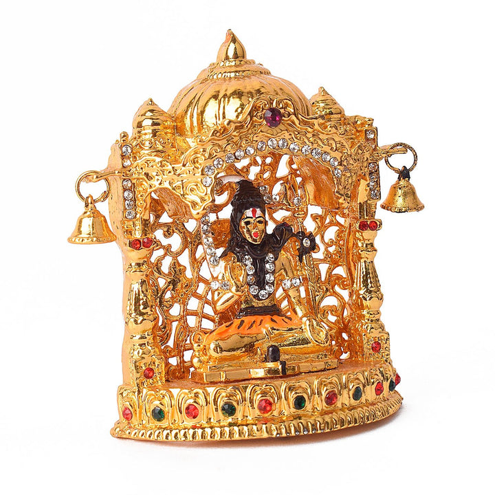 Metal Shiv Mandir Idol Puja Store Online Pooja Items Online Puja Samagri Pooja Store near me www.satvikworld.com