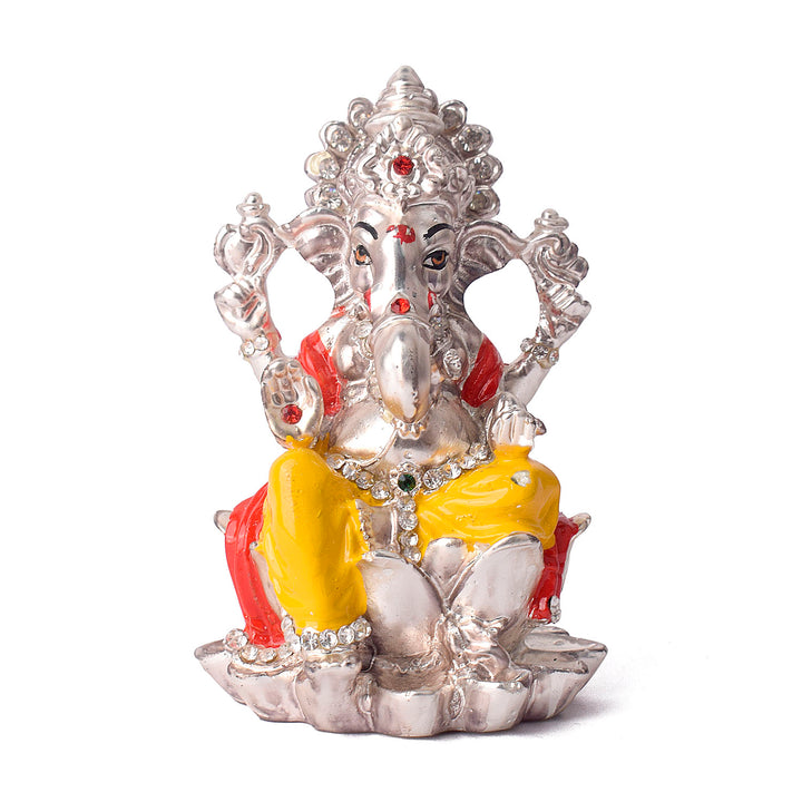 Silver Ganesh Idol Puja Store Online Pooja Items Online Puja Samagri Pooja Store near me www.satvikworld.com