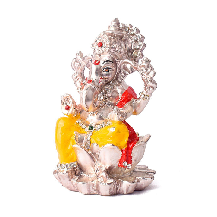 Silver Ganesh Idol Puja Store Online Pooja Items Online Puja Samagri Pooja Store near me www.satvikworld.com