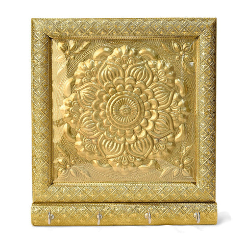 Cultural Impressions: Embossed Meenakari Key Organizer