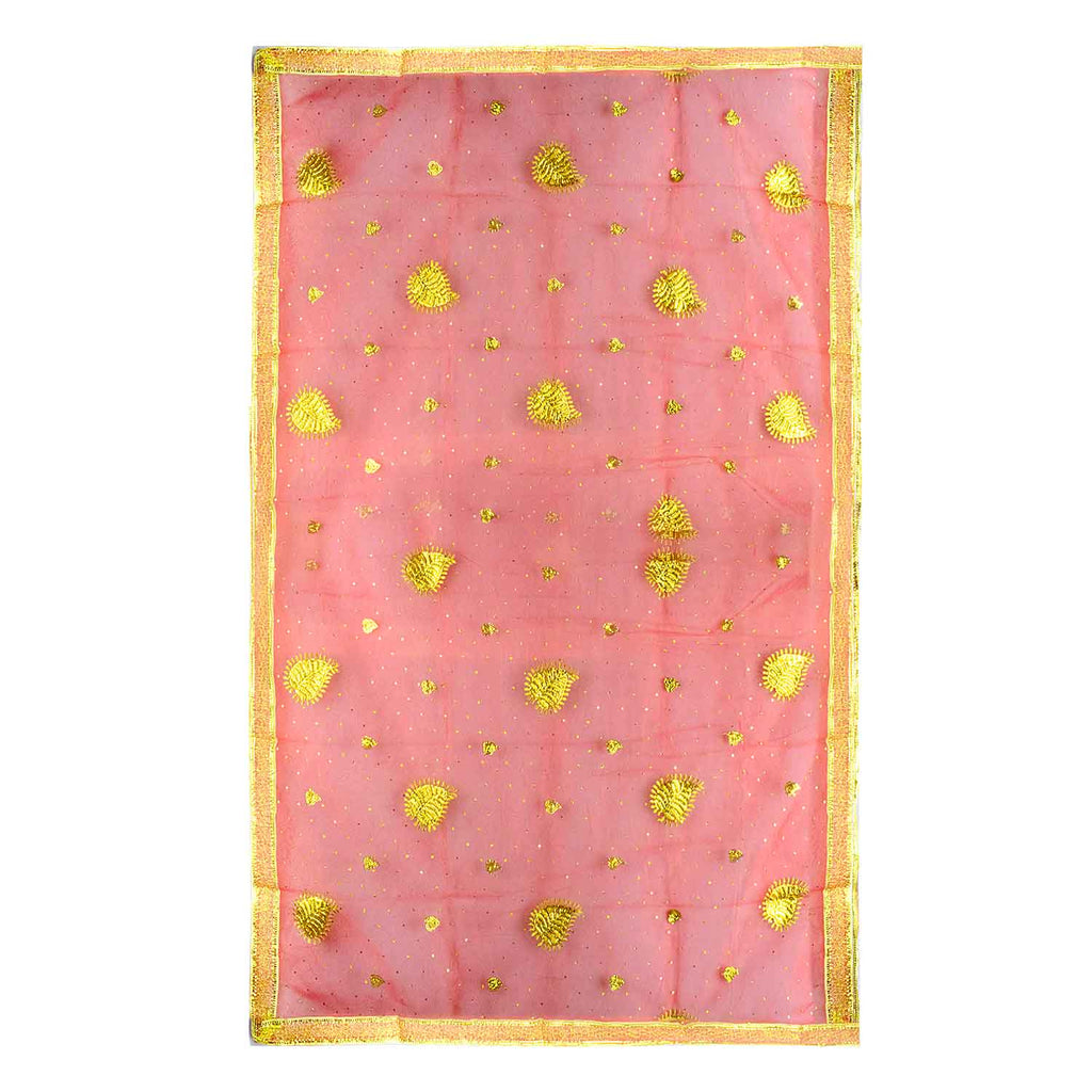Bring divine grace to your prayers with this beautiful Pink and Gold Chunri, measuring 194 cm (76 inches) in length and 118 cm (46 inches) in height. Adorned with golden motifs and intricate detailing, this premium prayer cloth is perfect for Devi pooja, mandir decor, or festive rituals. Ideal for use during Navratri, Diwali, Karva Chauth, and other Indian celebrations, it adds a touch of elegance and reverence to your spiritual space.

Shop now on Amazon USA or visit Satvik World 