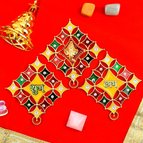 Decor Shubh Labh and Ganesha Stickers | India’s Largest Pooja Accessories Brand – www.satvikworld.com
