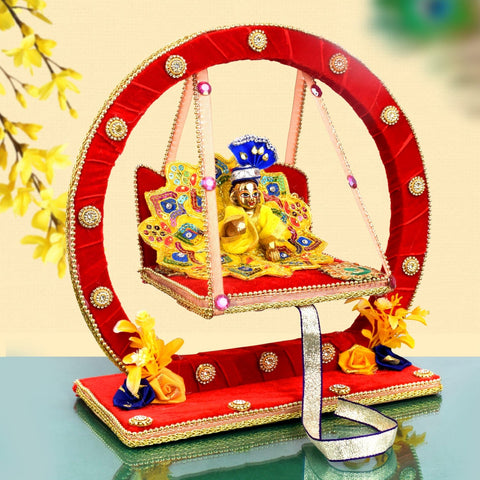 Decorative Laddu Gopal Ji Jhula | India’s Largest Pooja Accessories Brand – www.satvikworld.com
