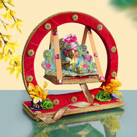 Decorative Laddu Gopal Ji Jhula | India’s Largest Pooja Accessories Brand – www.satvikworld.com
