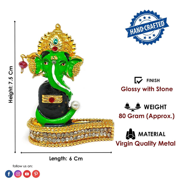 Ganesha with Shivalingam Puja Store Online Pooja Items Online Puja Samagri Pooja Store near me www.satvikworld.com