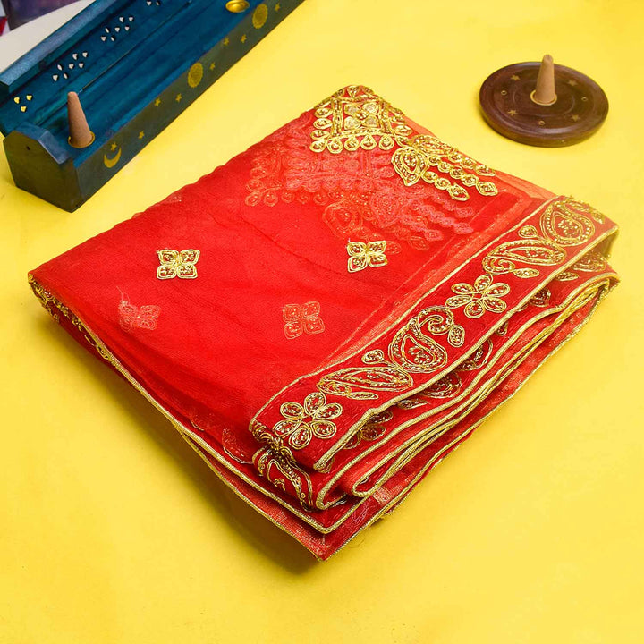Divine Mata Chunri for Pooja | India’s Largest Pooja Accessories Brand – www.satvikworld.com
