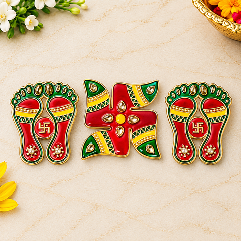 Diwali Stickers Set of 3 | India’s Largest Pooja Accessories Brand – www.satvikworld.com