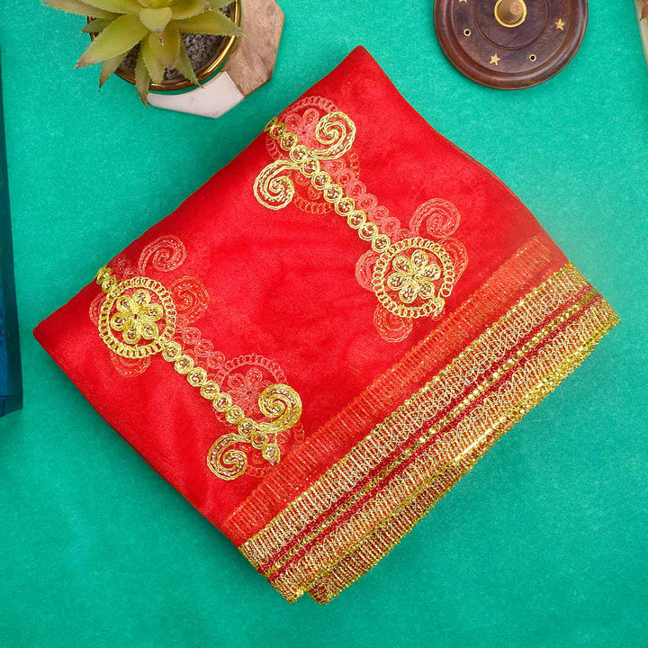 Elegant Puja Mata Chunri | India’s Largest Pooja Accessories Brand – www.satvikworld.com
